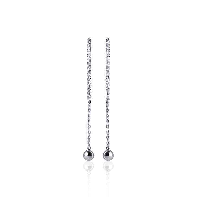 Ohrkettchen mit Perlen aus Silber | Shop Nory