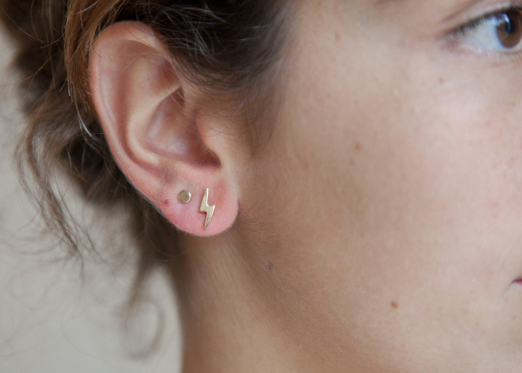 Ohrstecker Blitz Vergoldet für Damen | Shop Nory