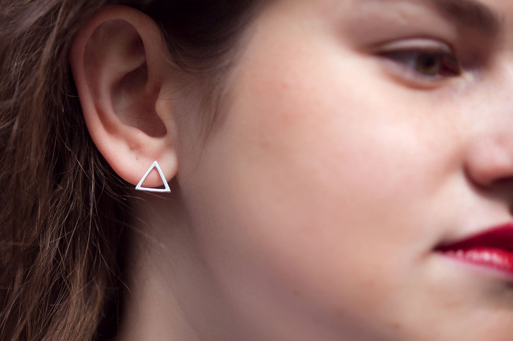 Ohrstecker Dreieck aus Sterling Silber | Shop Nory