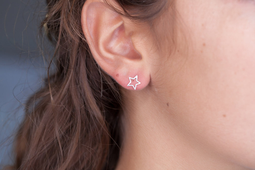 Ohrstecker Kinder Ohrringe klein Sterne aus Silber | Shop Nory