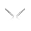 Ohrstecker Ohrringe Ohrschmuck, Stab Stäbchen mit Zirkonia schlicht 925 Silber | Shop Nory