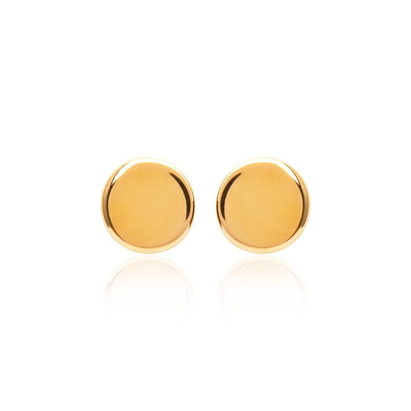 Ohrstecker Mini Plättchen Vergoldet - Ohrringe Rund für Damen | Shop Nory