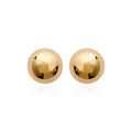 Puristische Ohrstecker Kugel 4mm Vergoldet - Ohrringe für Damen | Shop Nory