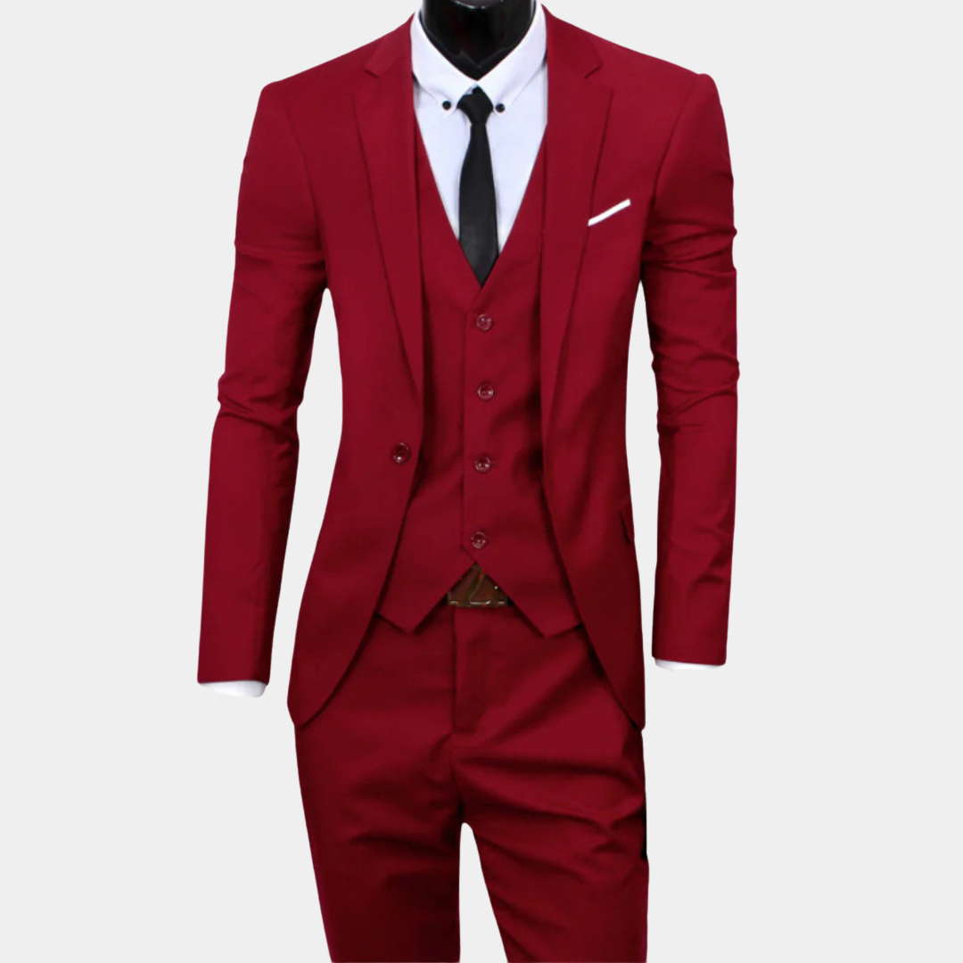 ShopNory | Herren Business Anzug 3-teilig – Sakko, Weste & Hose