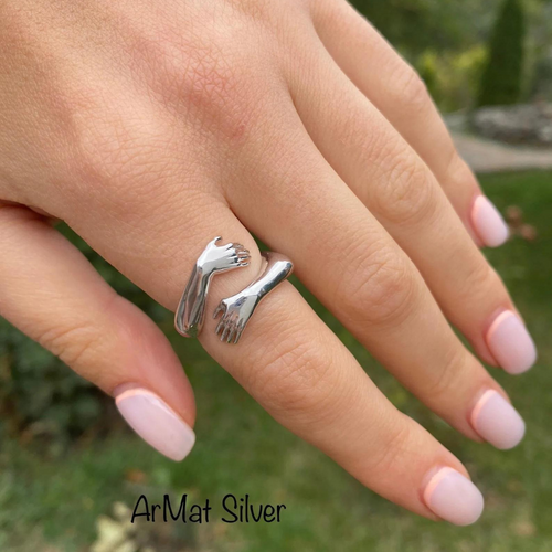 Silberner Umarmungsring | Shop Nory
