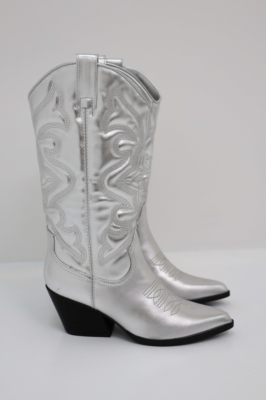Damen Cowboy Stiefel Hoch Trendy