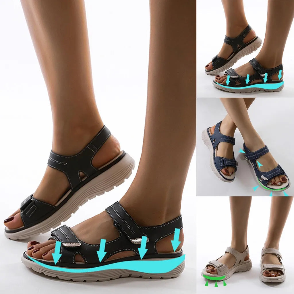 Orthopädische Sandalen - Leichte Klettsport-Sandalen für Frauen