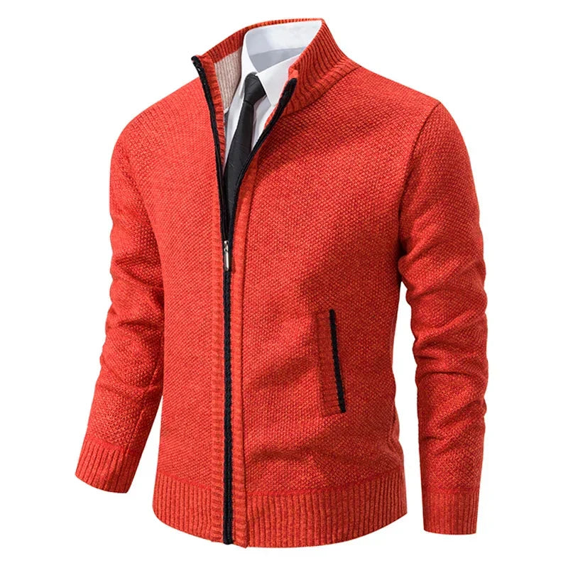 Stilvolle und Bequeme Winter Fleece Jacke mit Reißverschluss für Männer