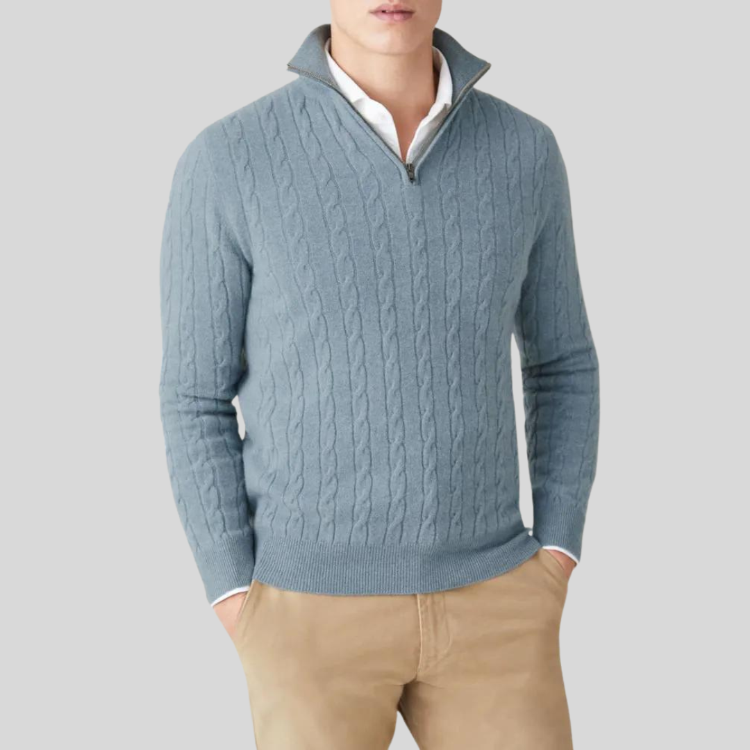 Shopnory | Hochwertiger Herren-Pullover mit Reißverschluss