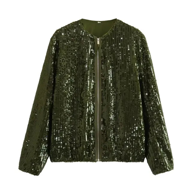 Glänzende Couture-Jacke