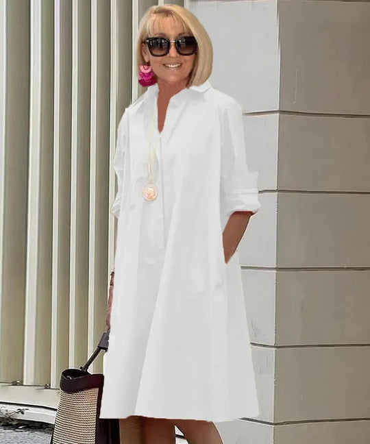 Elegantes Mittelanges Kleid für Damen - Stilvolles Midi Kleid