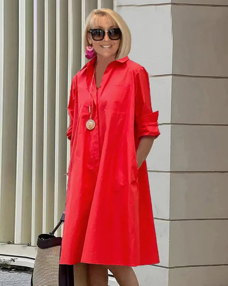 Elegantes Mittelanges Kleid für Damen - Stilvolles Midi Kleid