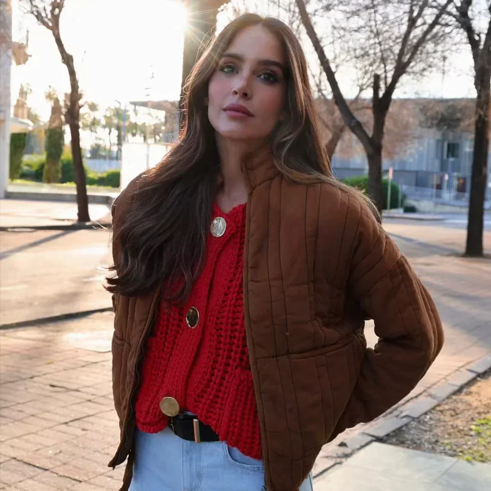 Shopnory | Ärmelloses Gilet - Lässig - Gestrickt - Sommer
