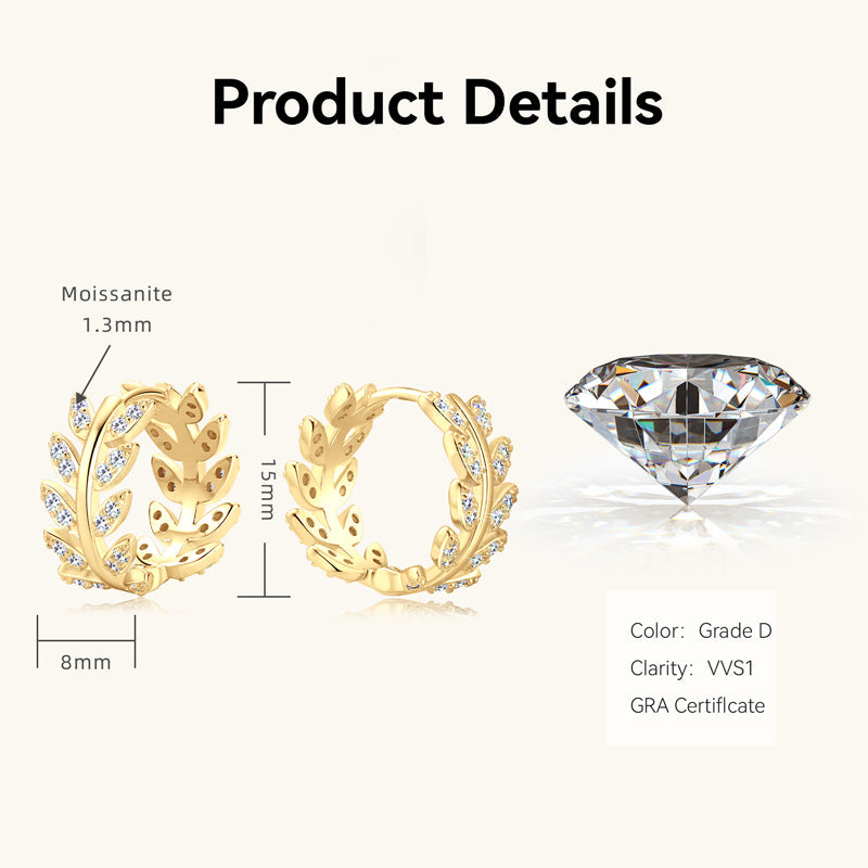 Diamantkreis | Diamant Reifenohrringe für Frauen | Shop Nory