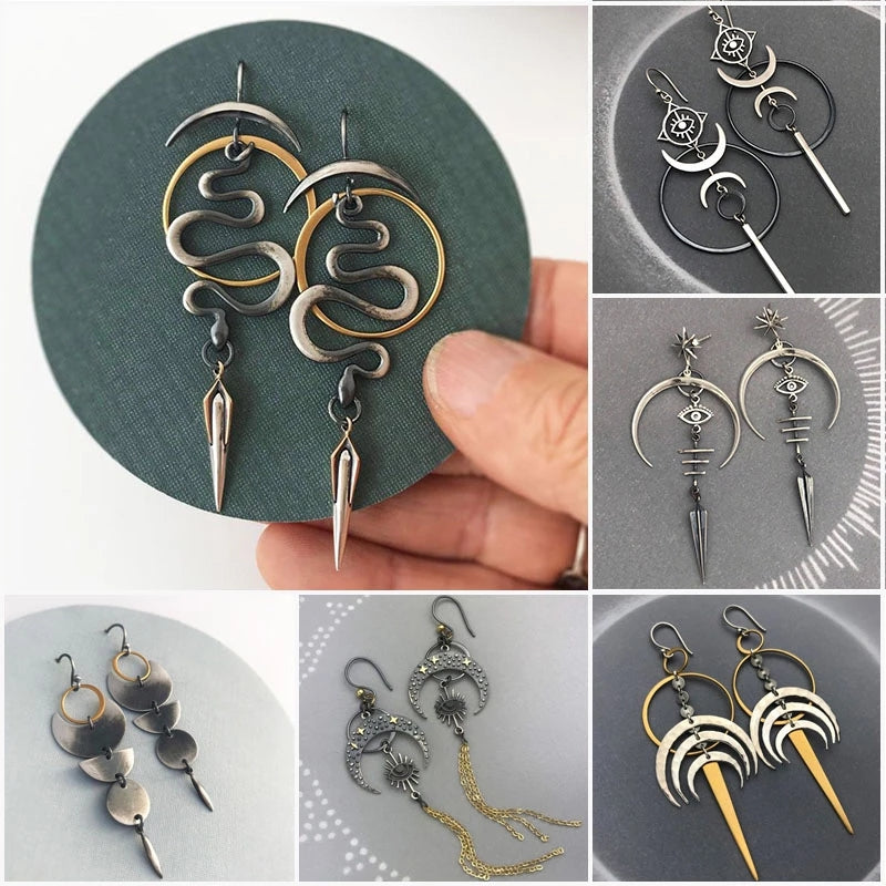 Spiralohr | Geometrisch unregelmäßige Schlangenohrringe | Shop Nory