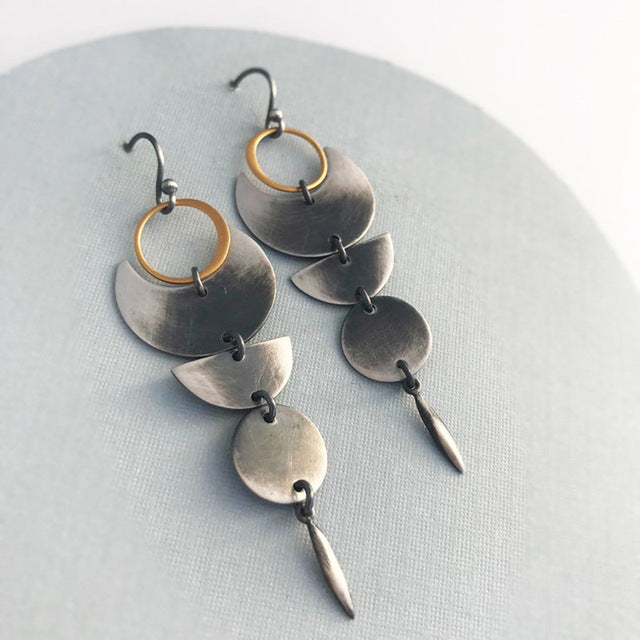 Spiralohr | Geometrisch unregelmäßige Schlangenohrringe | Shop Nory