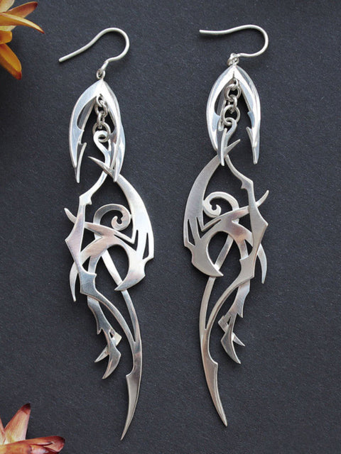 Spiralohr | Geometrisch unregelmäßige Schlangenohrringe | Shop Nory