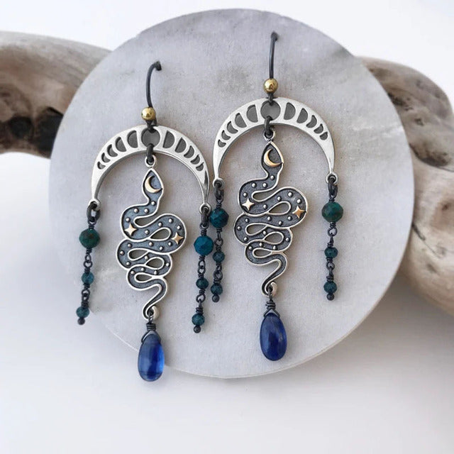 Spiralohr | Geometrisch unregelmäßige Schlangenohrringe | Shop Nory