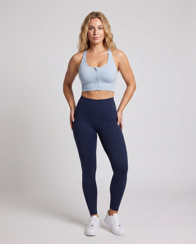 Damen Sport-BH mit innovativem Frontreißverschluss und elegantem Kreuzträger-Design