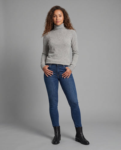 Damen figurnaher Kaschmir‑Optik Rollkragenpullover aus weichem Feinstrick Shop Nory