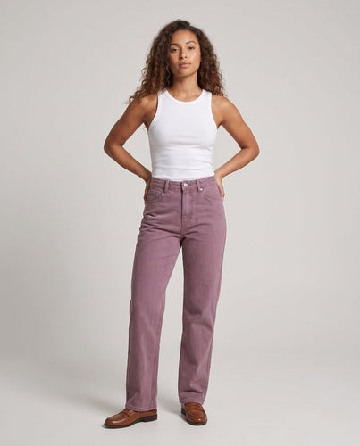 Damen Hochtaillierte Relaxed‑Fit Jeanshose mit weitem geradem Bein Shop Nory