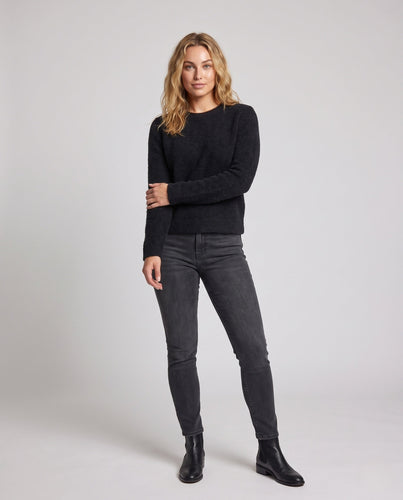 Damen Hochtaillierter plissierter Midirock mit Kellerfalten aus Wollmischung Shop Nory