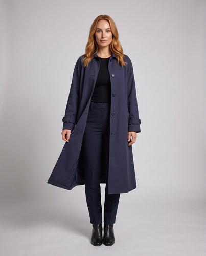 Damen Langer Oversize-Trenchcoat mit Knopfleiste, weitem Ärmel und kastiger Silhouette Shop Nory