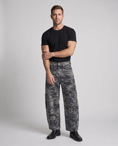 Herren extremweite Camo-Cargo-Hose im Workwear-Baggy-Schnitt Shop Nory