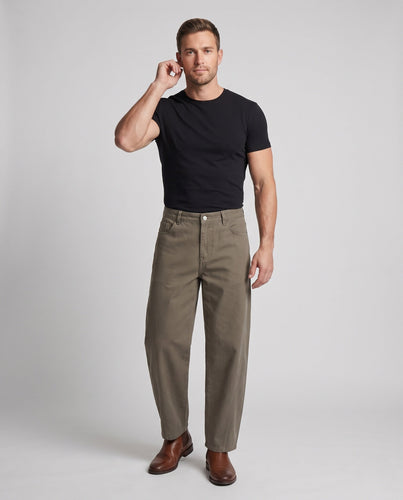 Herren Locker geschnittene Workstyle-Twill-Hose mit durchgehender Seitennaht Shop Nory