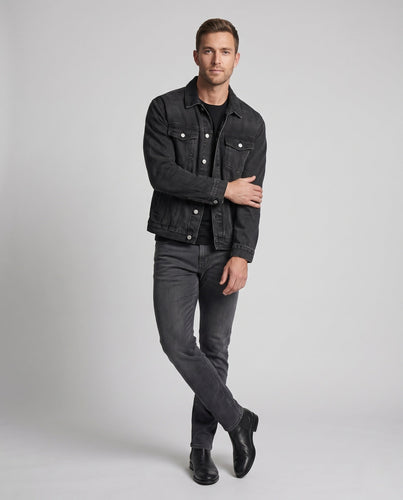Herren Oversize-Denim-Jacke mit Brustklappen und seitlichen Eingrifftaschen Shop Nory