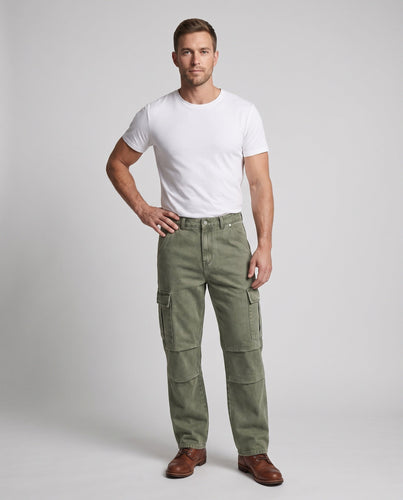 Herren Robuste Cargo-Twill-Hose mit Kniepaneelen und großzügigen Klappentaschen Shop Nory