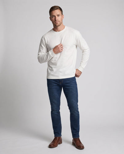 Herren Strukturiertes Baumwoll-Mix Crewneck mit Raglanärmeln und Relaxed-Fit Shop Nory