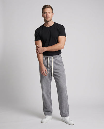 Herren weite Baggy-Jeans mit Kordelzug und tiefem Schritt Shop Nory