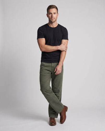 Herren Weite Palazzodenim‑Hose mit Paneelnähten und lockerem Komfortbund Shop Nory
