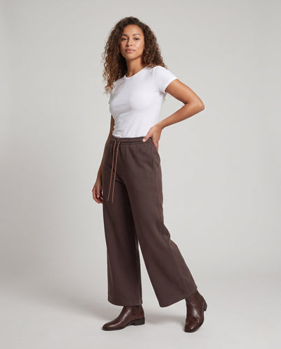 Damen weite Sweathose mit hohem Bund und Tunnelzug Shop Nory