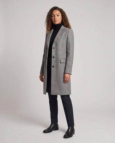 Damen Wintermantel aus dicker Wollmischung mit weichem Samtfutter Shop Nory