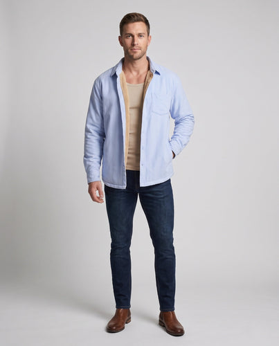 Herren Gefütterte Hemdjacke mit Teddyfleece‑Innenfutter und Brusttasche Shop Nory