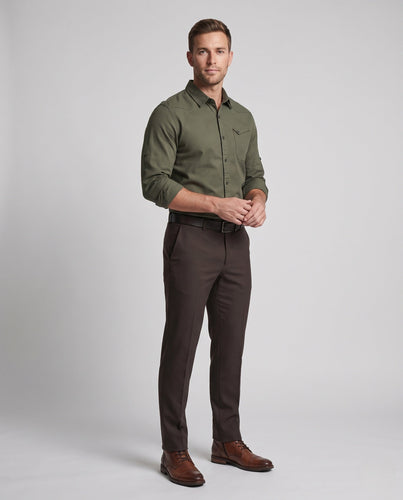 Herren Thermo-Hemd Slim Fit mit Teddy-Innenfutter und Brusttasche Shop Nory