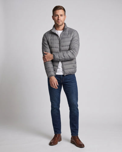 Herren Ultraleichte Kompressions‑Steppjacke mit Stehkragen und Packfunktion Shop Nory