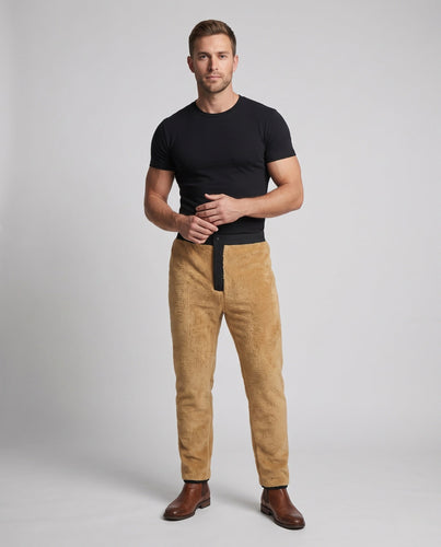 Herren Wasserabweisende Thermohose mit durchgehendem Teddyfleece‑Futter und geradem Schnitt Shop Nory