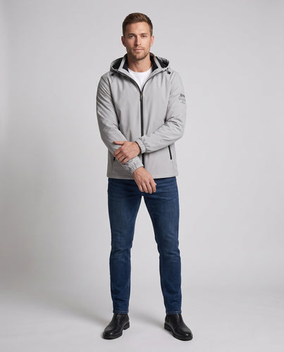Herren Kapuzen-Funktionsjacke mit wärmender Fleece-Innenlage und wasserabweisender Shell Shop Nory