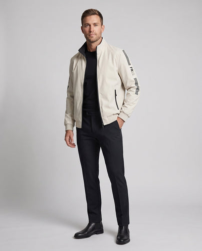 Herren Leichter Microfaser-Softshellblouson mit Stehkragen, wasserabweisender Oberfläche und verdecktem Reißverschluss Shop Nory