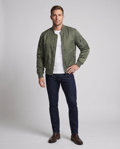 Herren Thermo-Bomberjacke mit wattierter Innenlage, Ärmeltasche und elastischen Rippbündchen Shop Nory