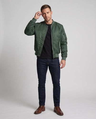 Herren Thermo-gepolsterte Bomberjacke mit Ärmeltasche und Rippenbündchen Shop Nory
