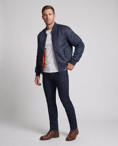 Herren Thermo-Piloten-Bomberjacke mit gesteppter Innenlage und Utility-Ärmeltasche Shop Nory