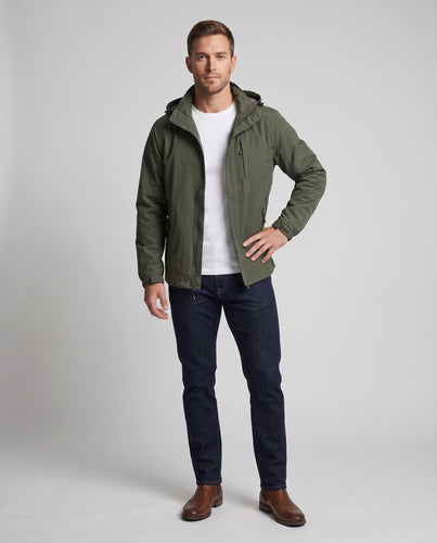 Herren wind- und wasserabweisende Thermo-Kapuzenjacke mit Thermofleece-Innenlage Shop Nory