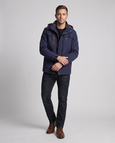 Herren leichter Fieldparka mit Kapuze atmungsaktivem Mesh-Futter und Multifunktionstaschen Shop Nory