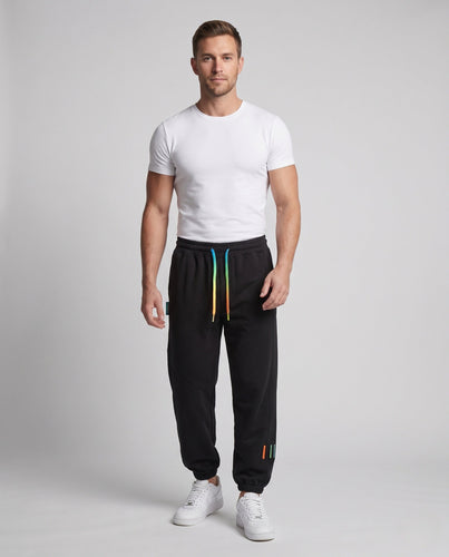 Herren locker geschnittene Sweat‑Joggerhose mit Kordelzug, elastischen Bündchen und Cargo‑Seitentaschen Shop Nory