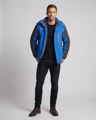 Herren wasserabweisender Softshellparka mit Teddyfleece Innenfutter und abnehmbarer Kapuze Shop Nory