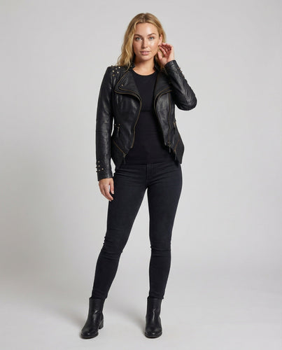 Bikerjacke für Damen Schlanke Passform